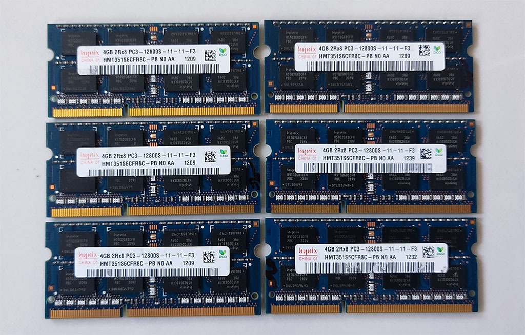 رم 4گیگDDR3 ،مارک hynix ،دوبرچیپ-PC3-12800S