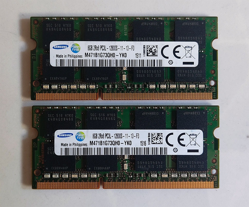 رم 8گیگDDR3 ،مارک SAMSUNG ،دوبرچیپ-PC3L-12800S
