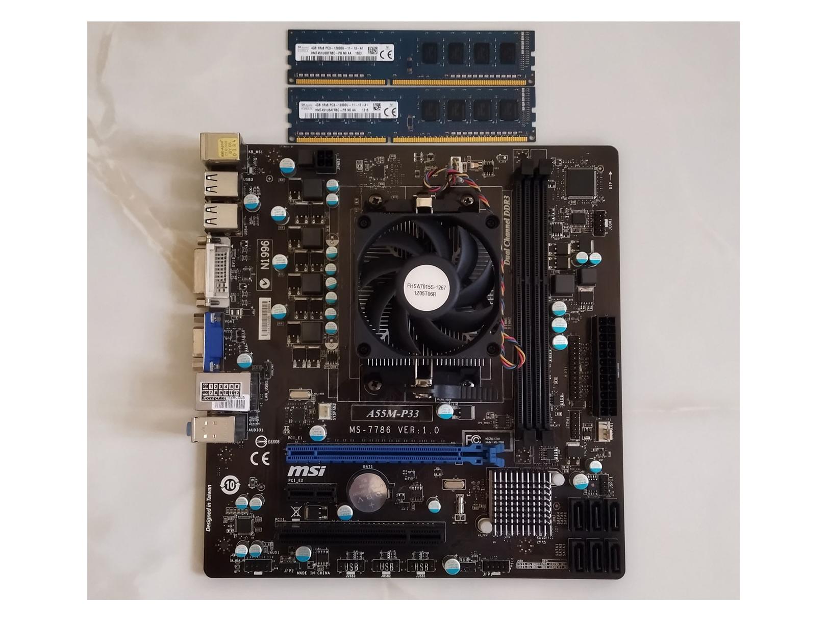 مادربردMSI باCPU، فن و رم - باگرافیک آنبردحرفه ای