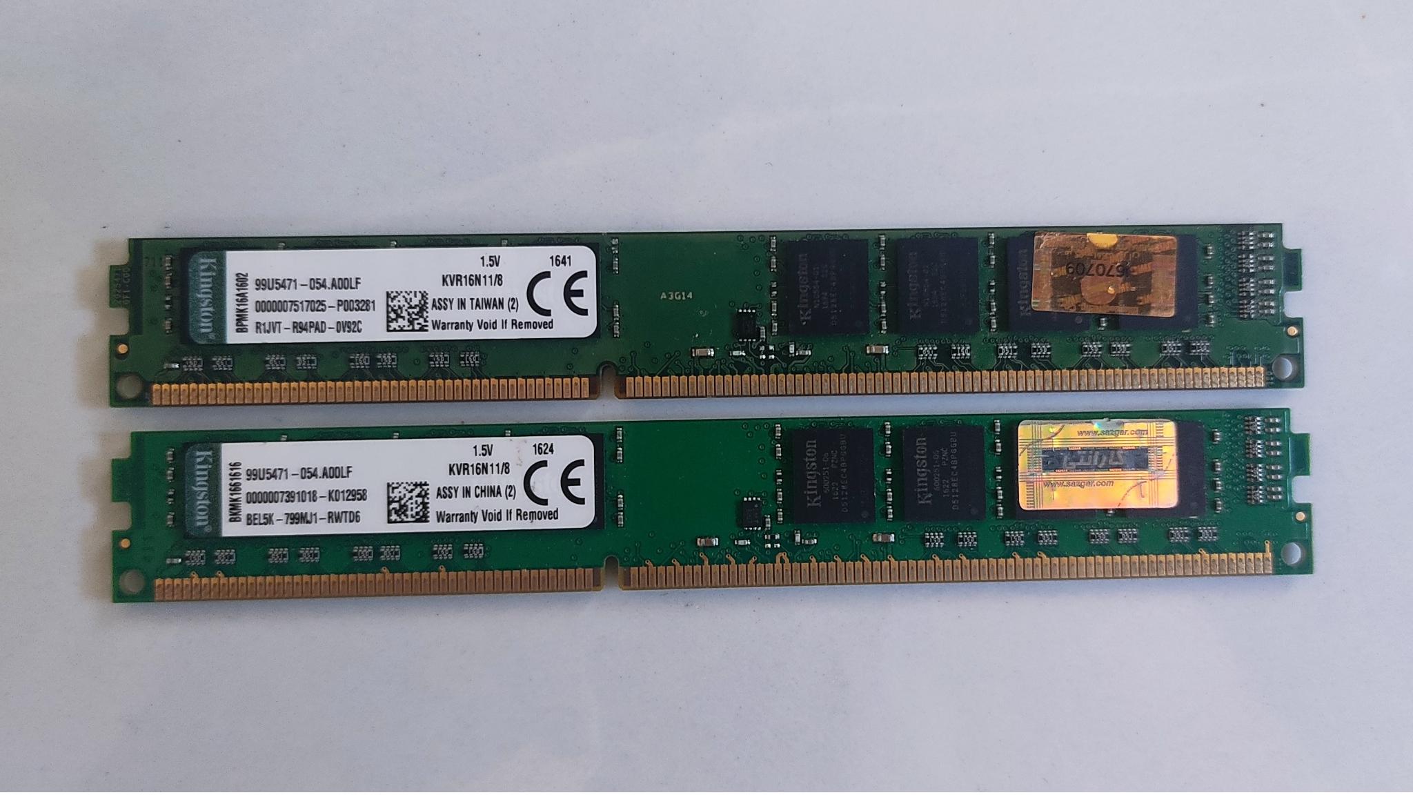 رم8گیگDDR3 ،مارک Kingston