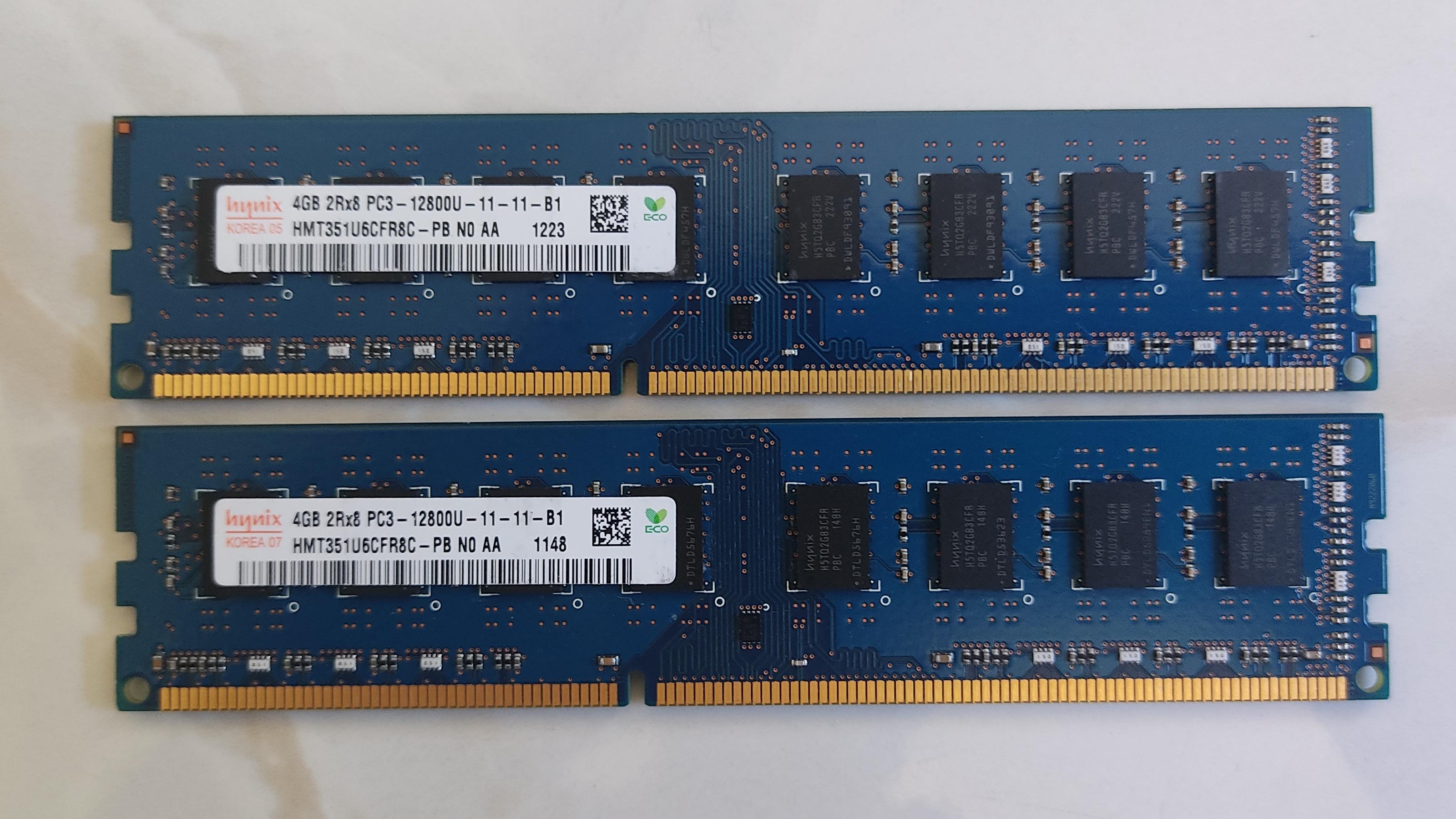 رم4گیگ PC3-12800، DDR3 hynix،سازگارباسوکتLGA775