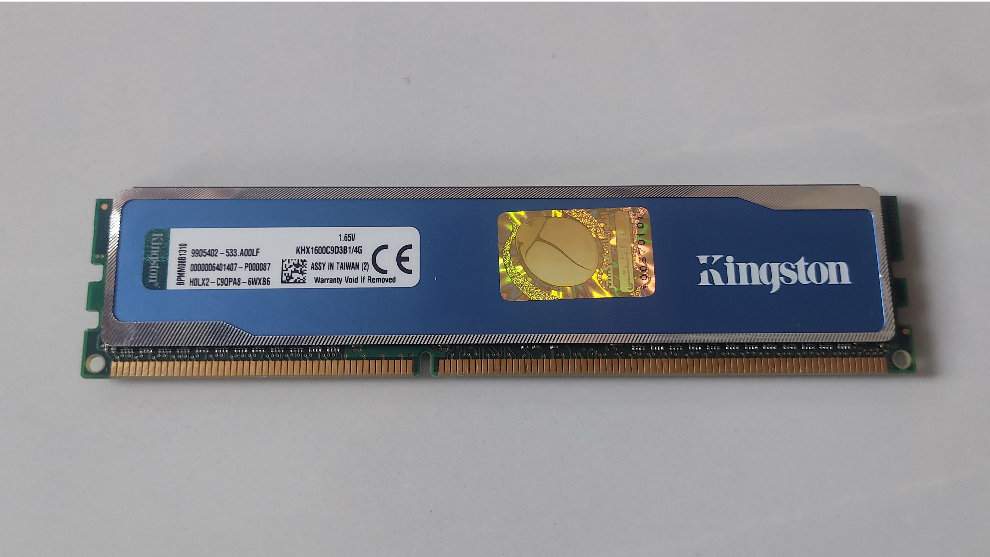 رم 4گیگDDR3 مارک Kingstonهیت سینکدار-PC3-12800