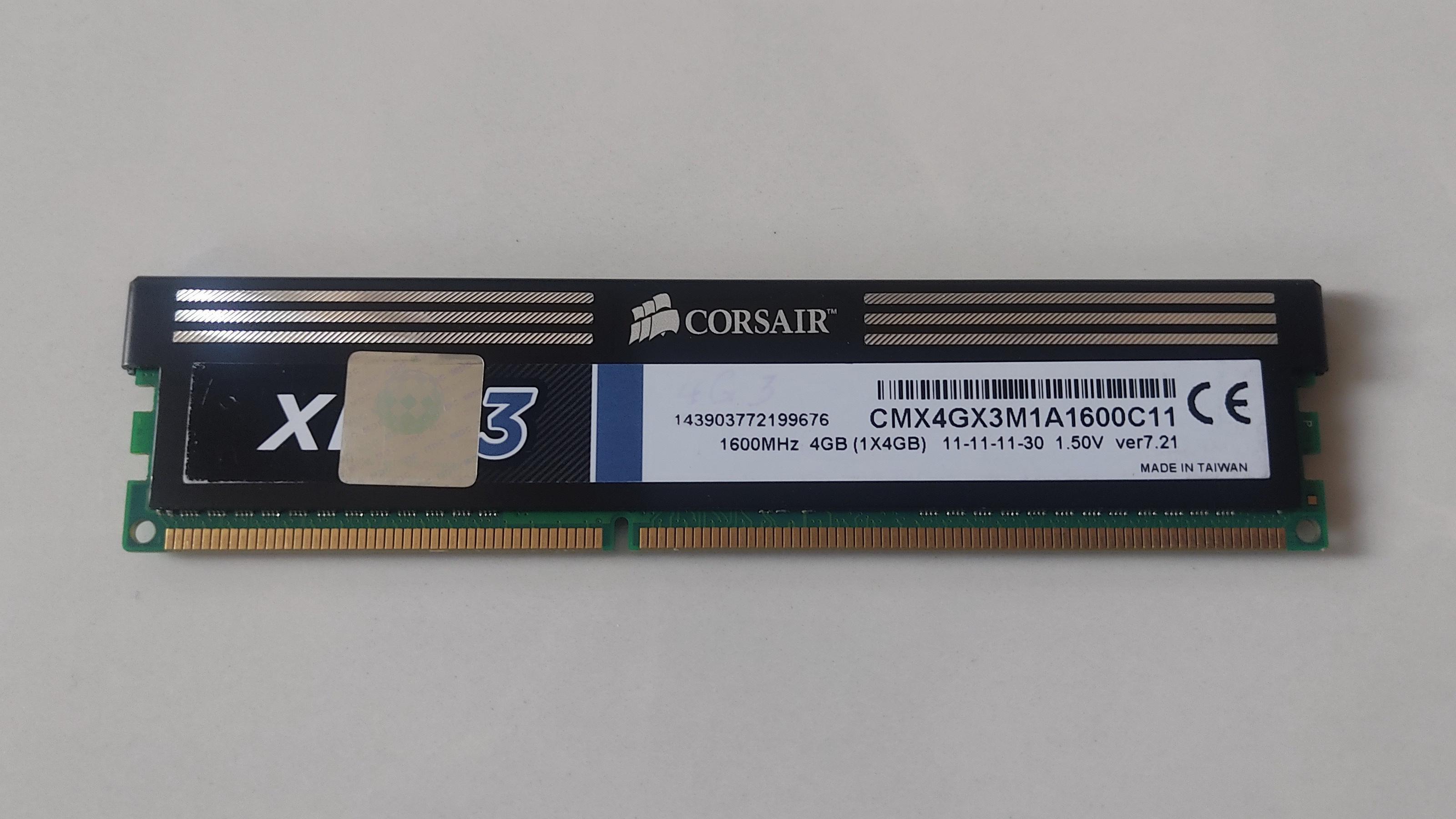 رم 4گیگDDR3 مارک Corsairهیت سینکدار-PC3-12800