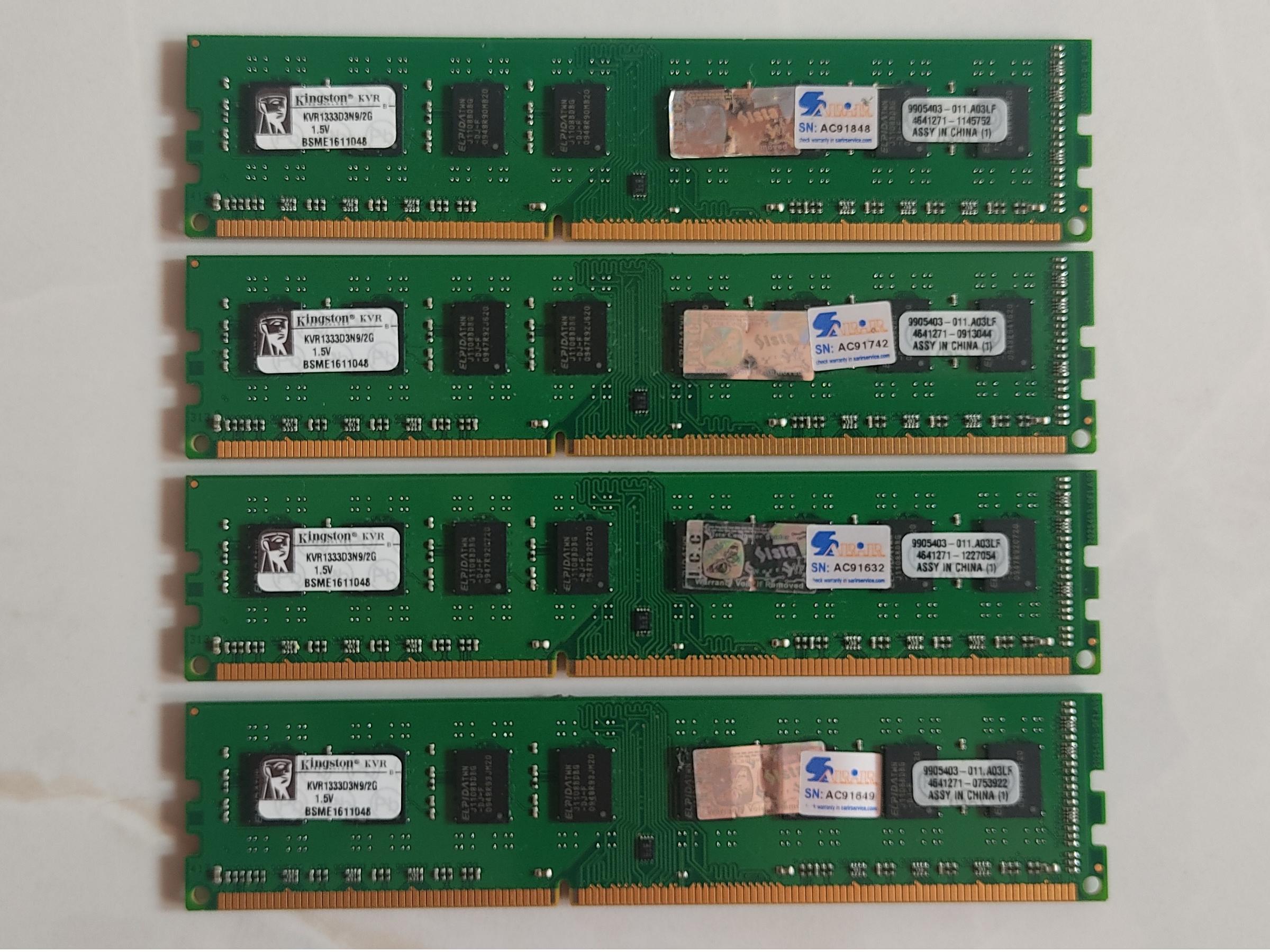 رم 2 گیگ PC3-10600 ، DDR3 Kingston