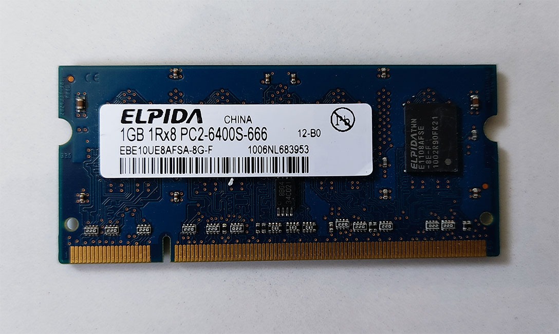 رم 1 گیگابایت DDR2 لپ تاپ مارکElpida