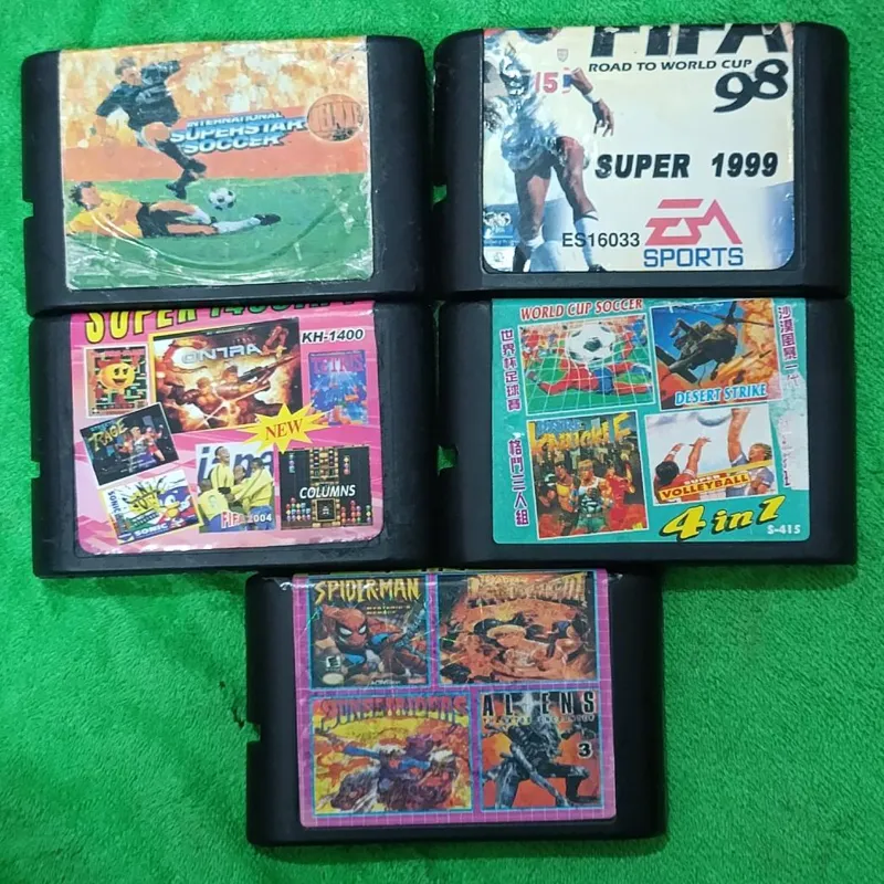 5 عدد بازی سگا تایوانی اصل قدیمی و ایسی دار درجه 1