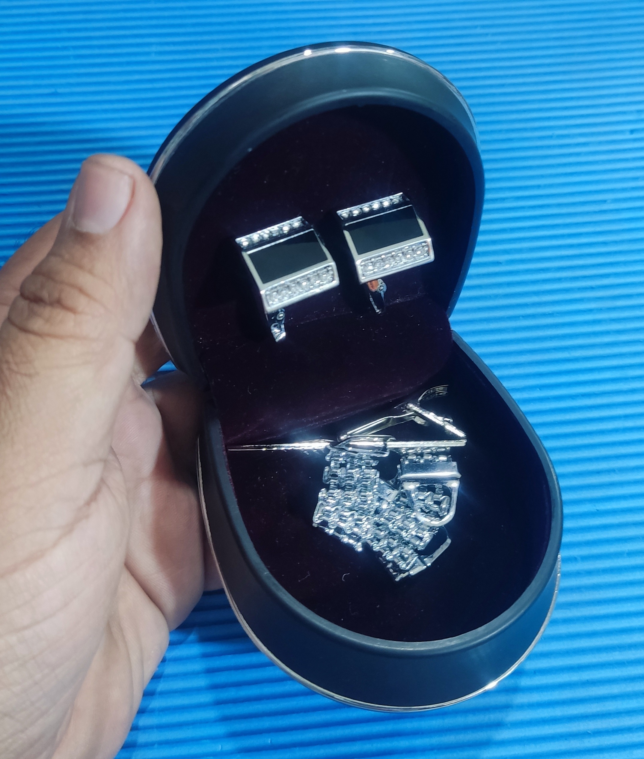 ست گیره کراوات و دکمه سردست Paulo Rossi