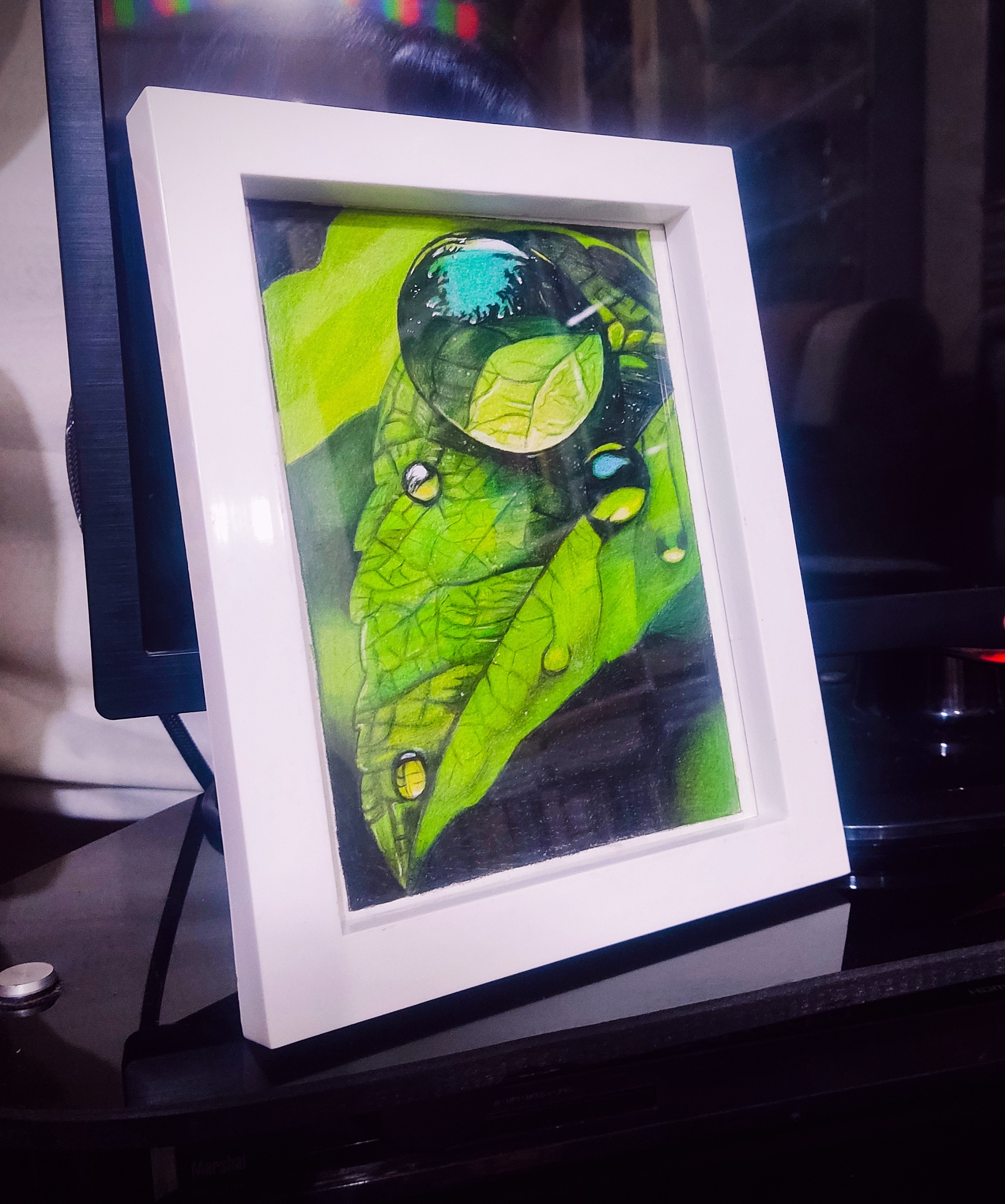 تابلو نقاشی مداد رنگی حرفه ای