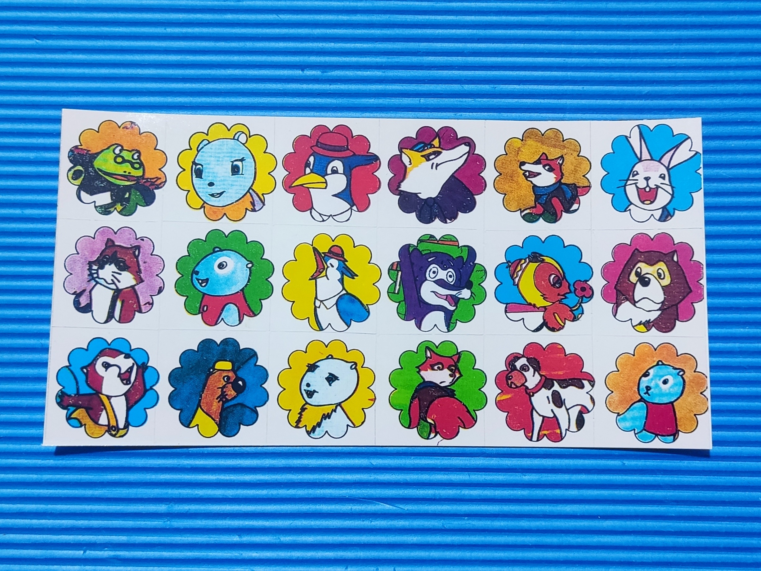 برچسب کارتونی باز چاپ جدید