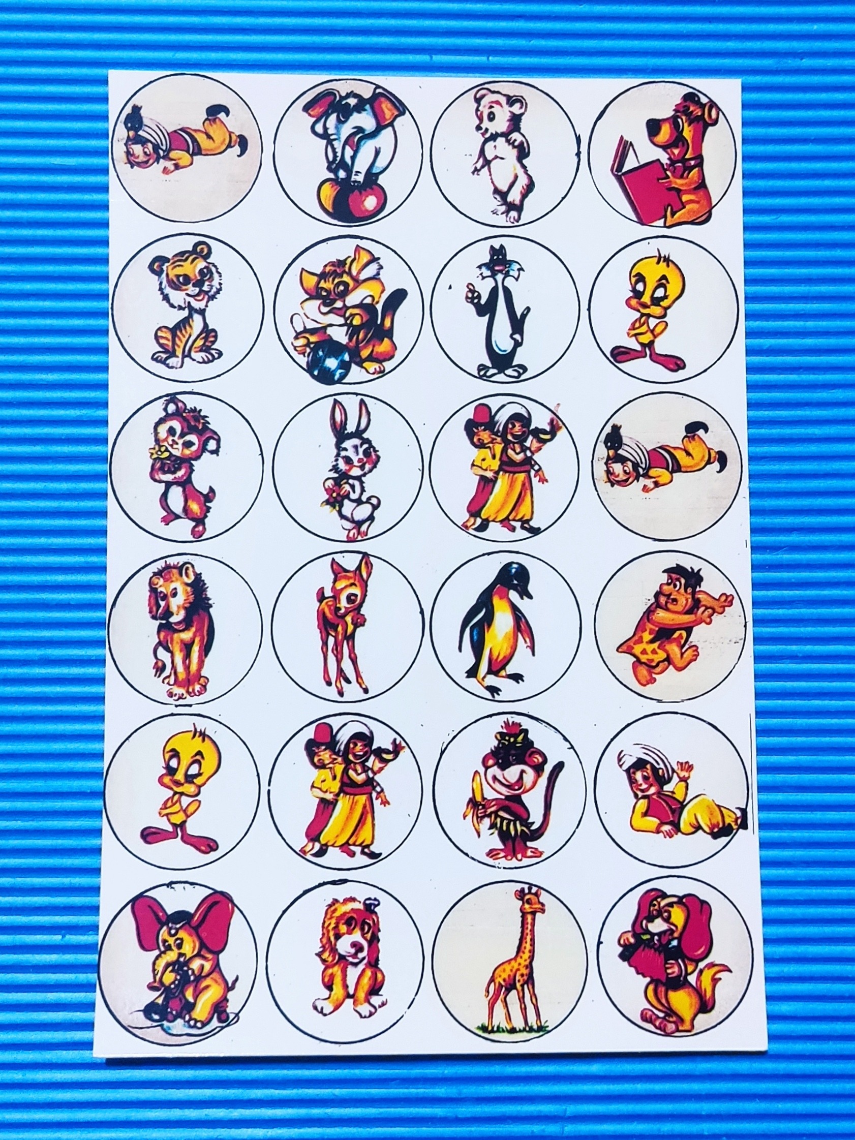 برچسب کارتونی بازچاپ جدید