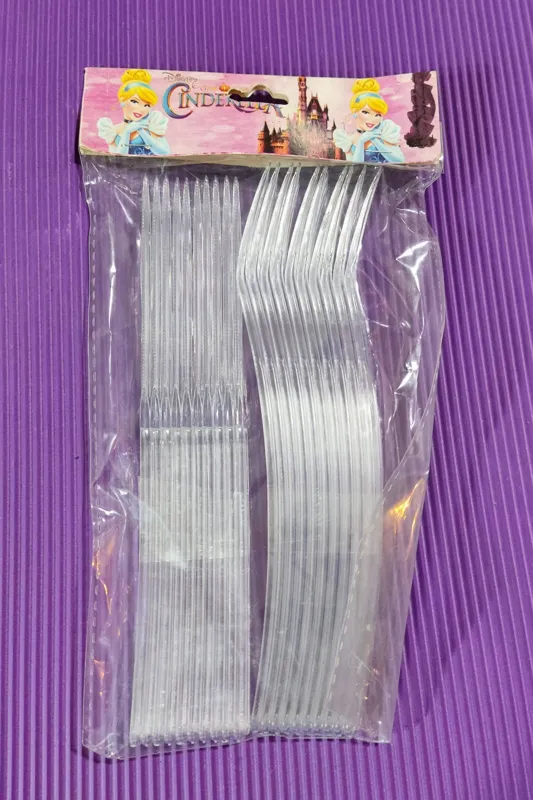 بسته 10 جفت کارد و چنگال یکبار مصرف