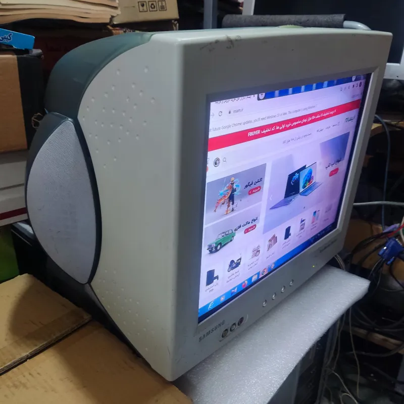 مانیتور CRT سامسونگ دارای اسپیکر و ورودیAV