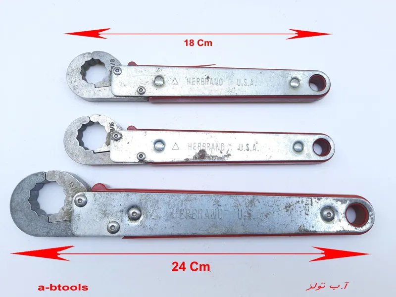سه سایز آچار رینگی اتوماتیک هربرند Herbrand امریکا