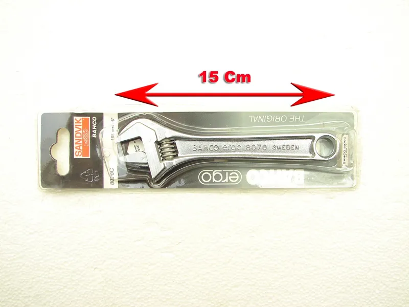 آچار فرانسه 6 اینچ باهکو Bahco سوئد