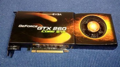 گرافیک قدرتمند 896MB,448bit) EVGA GEFORCE GTX 260)