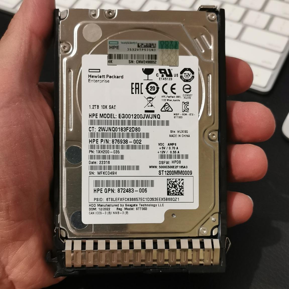 هارد سرور HPE 1.2TB 10K 12G SAS SFF