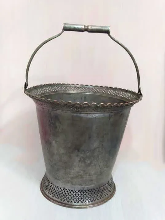 سطل مسی قدیمی زیبا