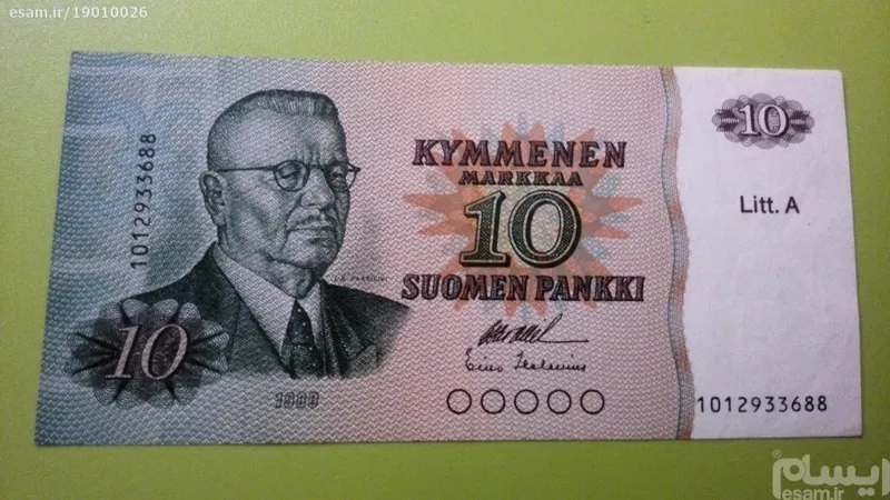 10 مارکا فنلاند 1986 بانکی
