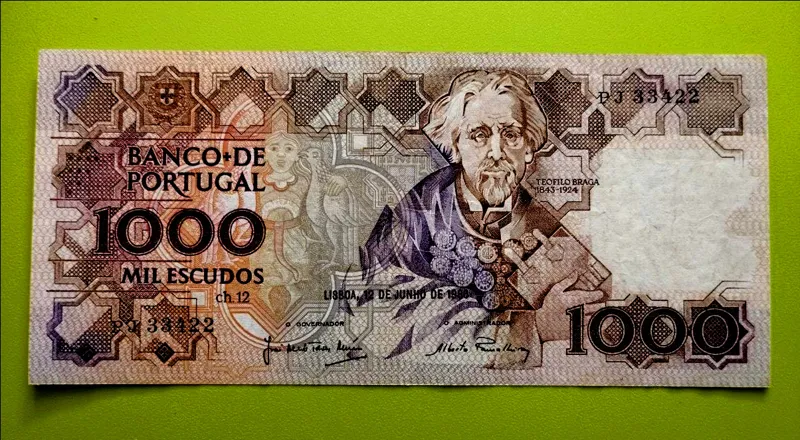 1000 اسکودو پرتغال کیفیت عالی