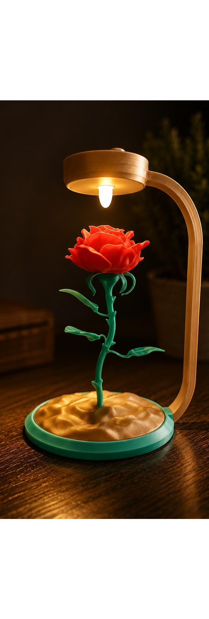 چراغ تزیینی مدل گل رز