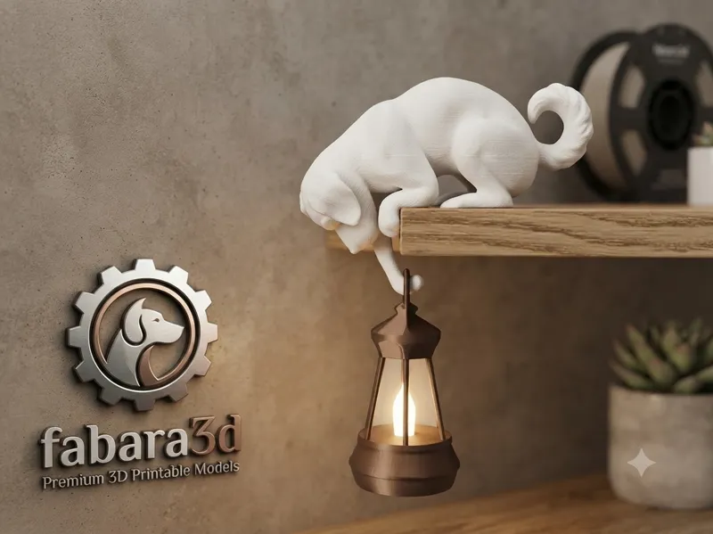چراغ آویز مدل سگ کنجکاو