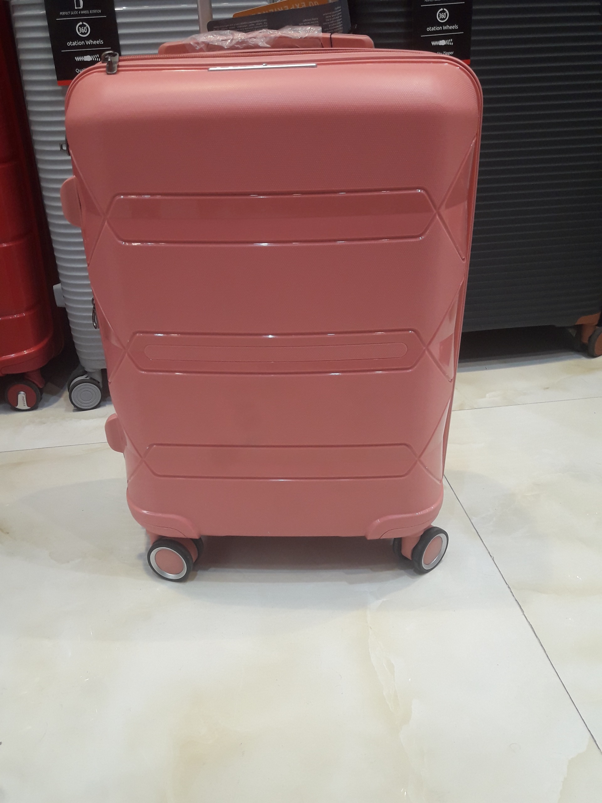 چمدان پرزیدنت سایز 20 رز گلد وارداتی
