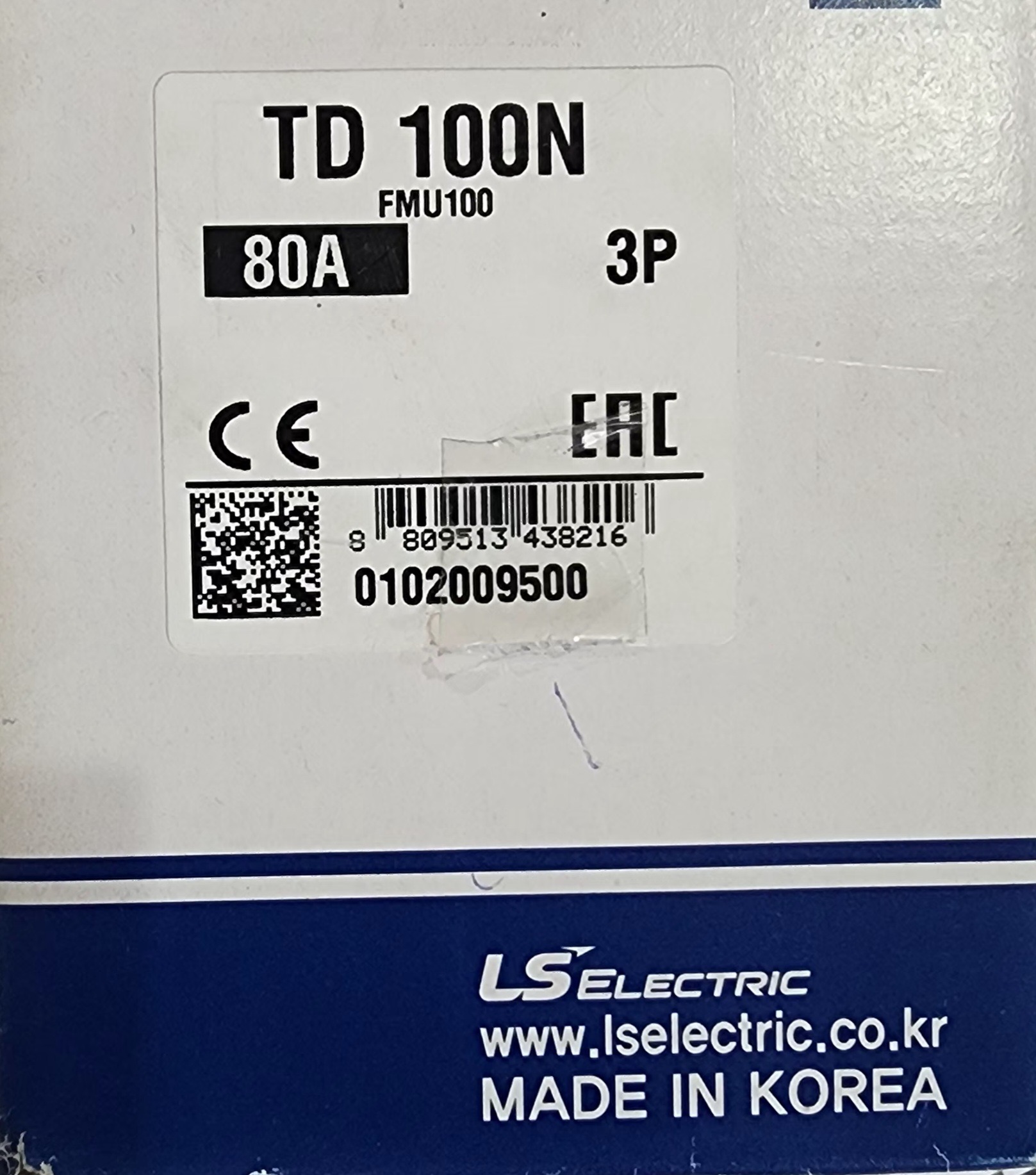 کلید اتوماتیک کمپکت LS MCCB TD 100N 80A SUSOL