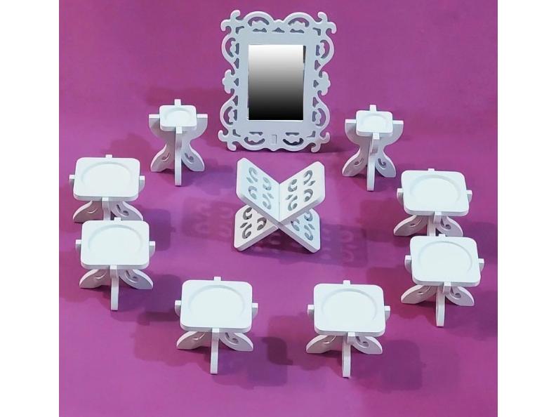 مجموعه ظروف هفت سین 10 پارچه خونه خاص مدل پروانه