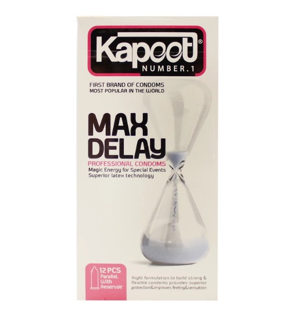 کاندوم کاپوت مدل Max Delay بسته 12 عددی