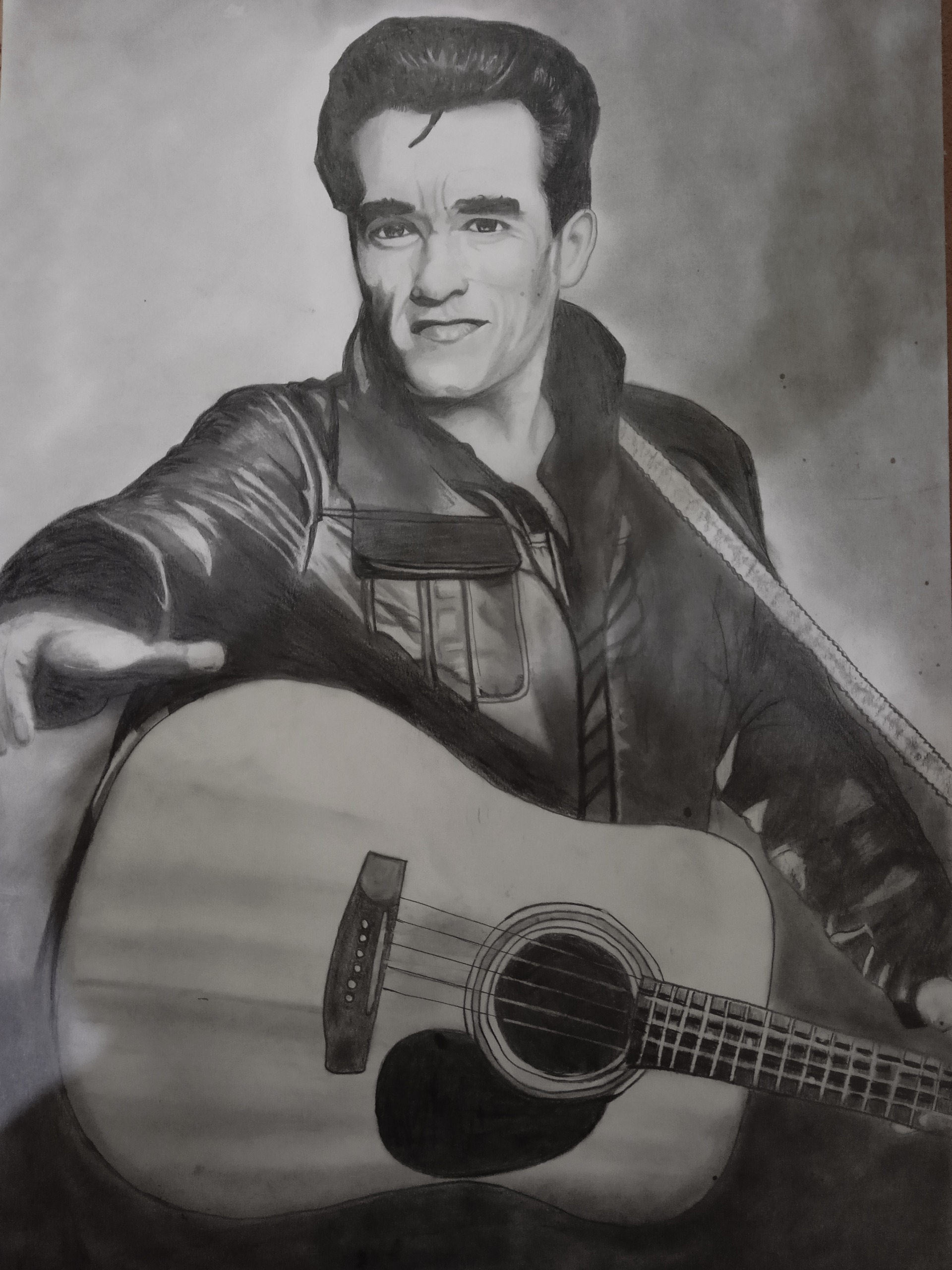 عکس نقاشی سیاه قلم ابعاد 50 در 70