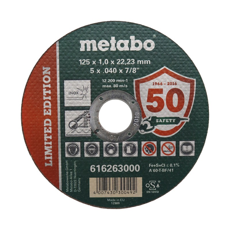 صفحه برش متابو اورجینال آلمان سایز 125mm