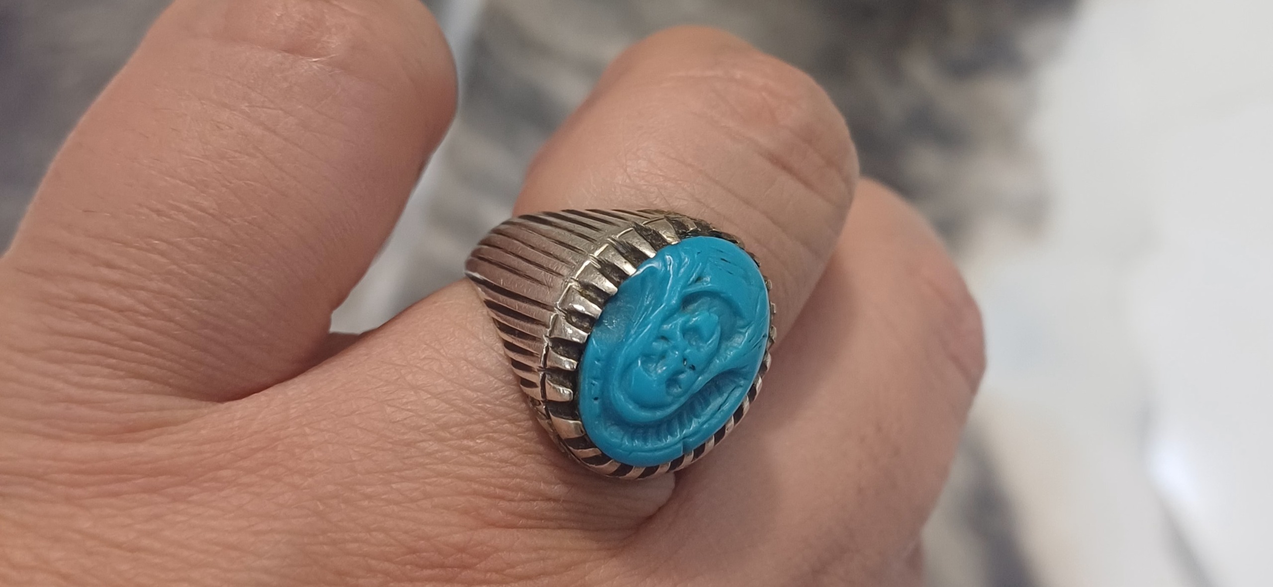 انگشتر نقره قدیمی 925 خالص