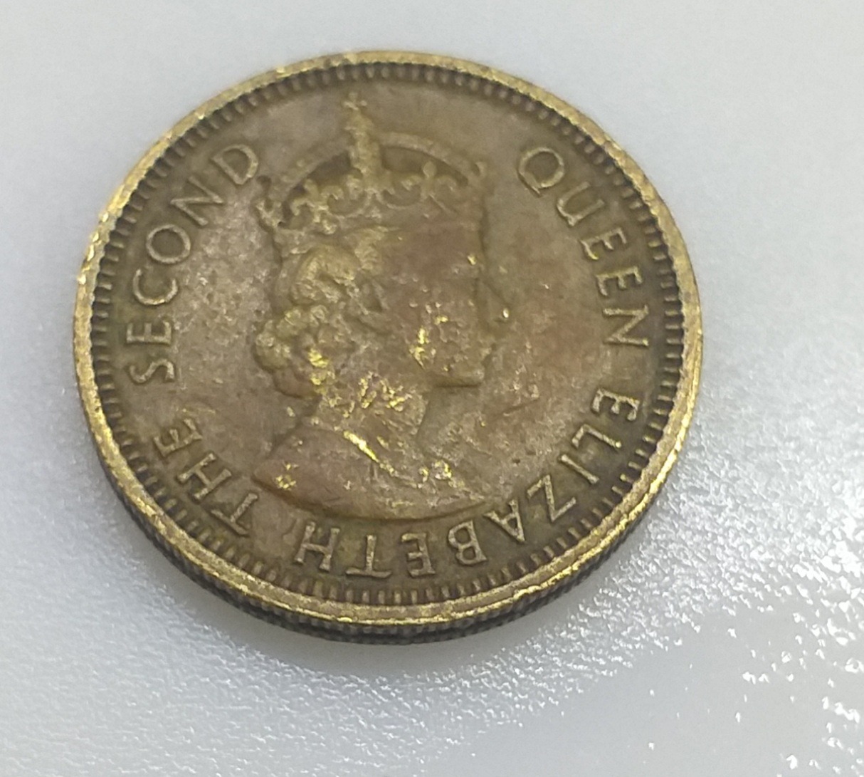 5 سنت قدیم هنگکنگ 1956