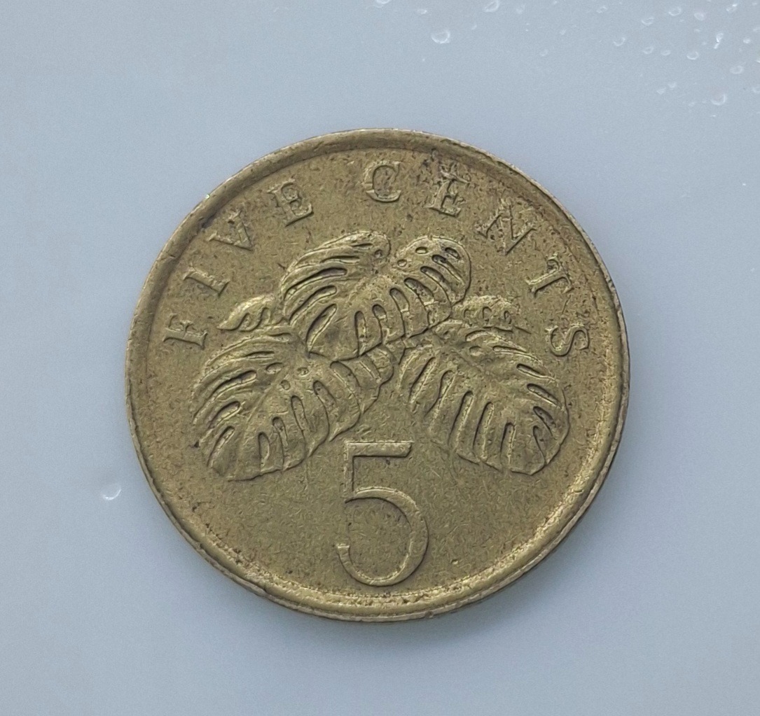 5 سنت قدیم سنگاپور 1986