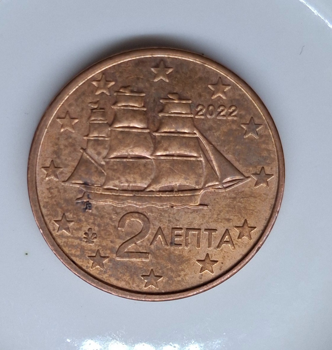 دو یورو سنت با کیفیت یونان