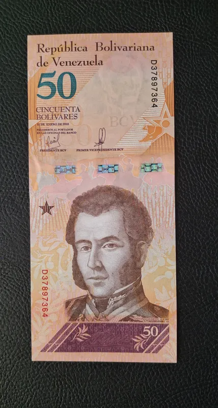 تک بانکی 50 بولیوار ونزوئلا