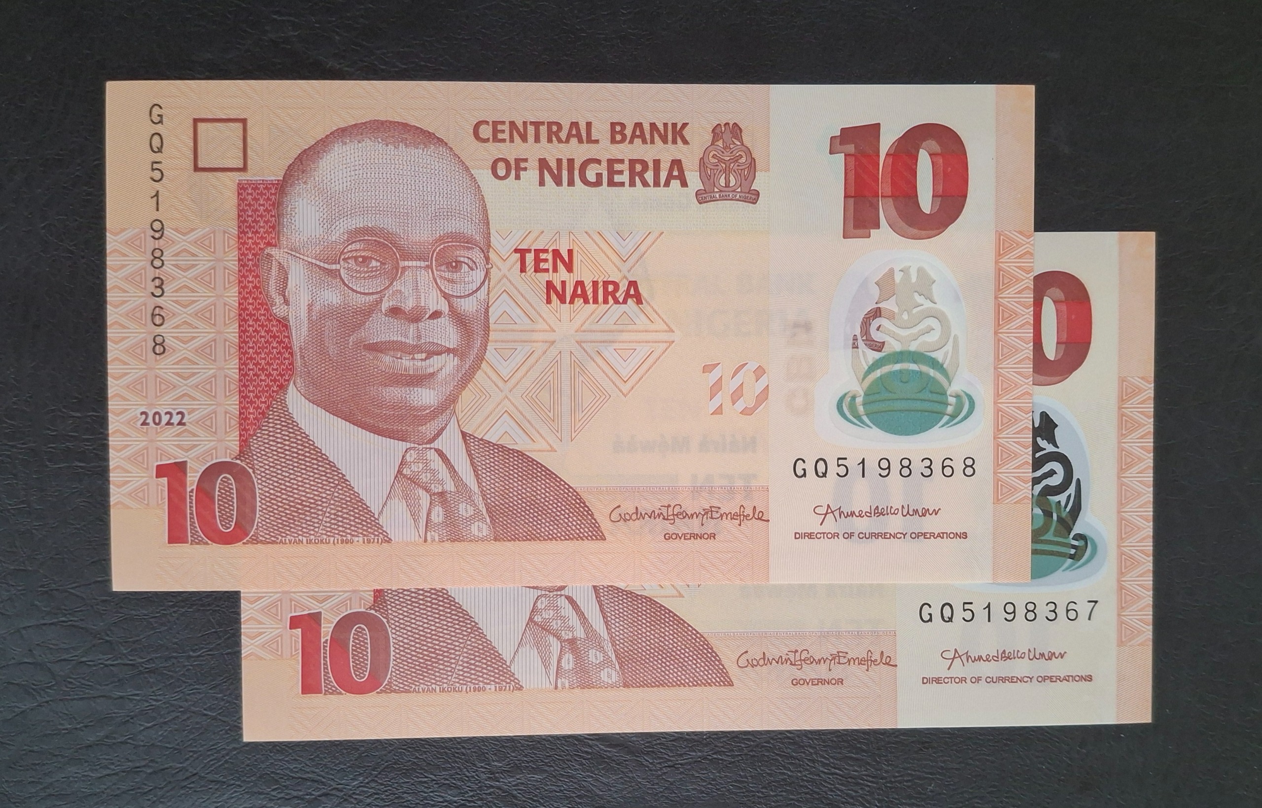 جفت بانکی 10 نایرای نیجریه