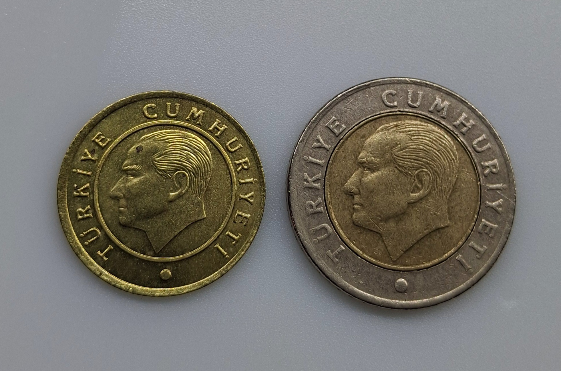 دو سکه 25 و 50 قروش ترکیه با کیفیت