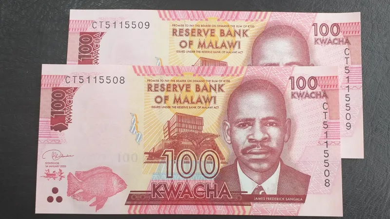 جفت بانکی 100 کوآچا مالاوی