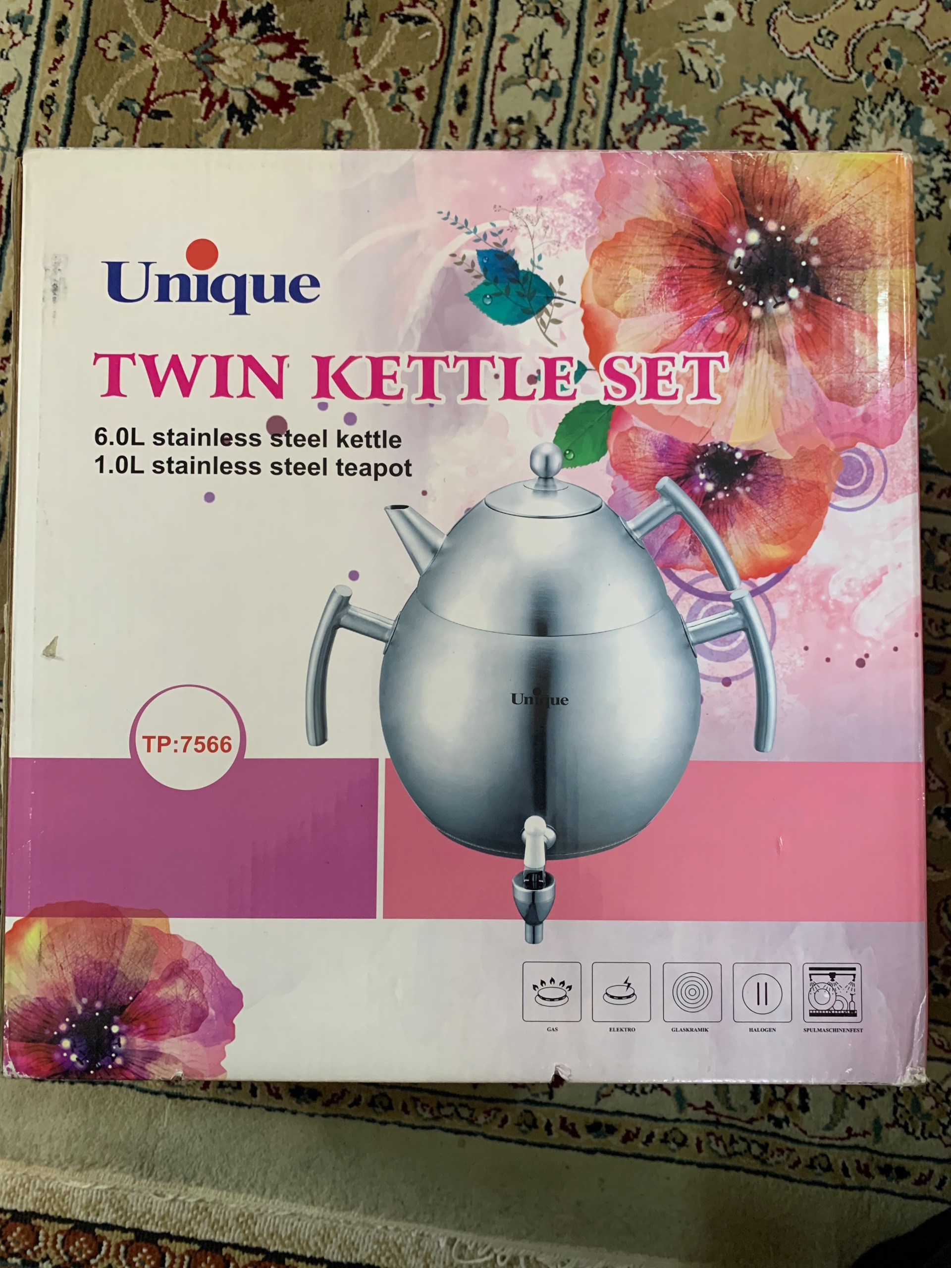 کتری و قوری یونیک استیل