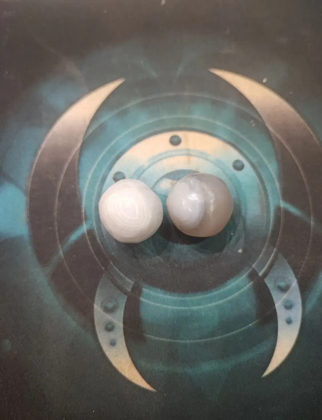 جفت گوی عقیق سلیمانی اصل معدنی