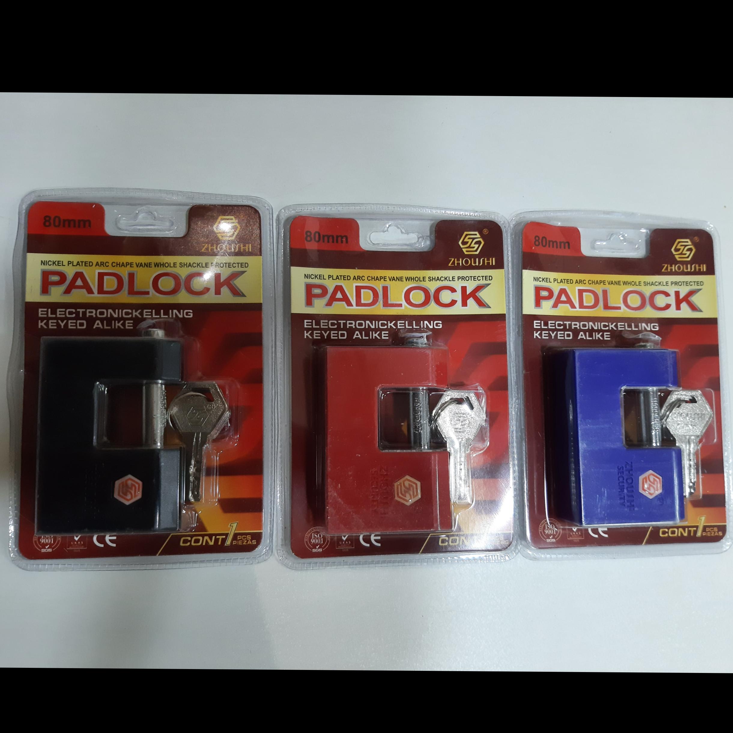 قفل کتابی سایز 80 ضد برش ضد اسید زوشی padlock