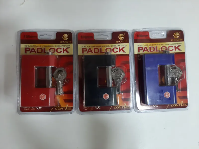 قفل کتابی padlock سایز 100 ضد اسید ضد برش تایوانی