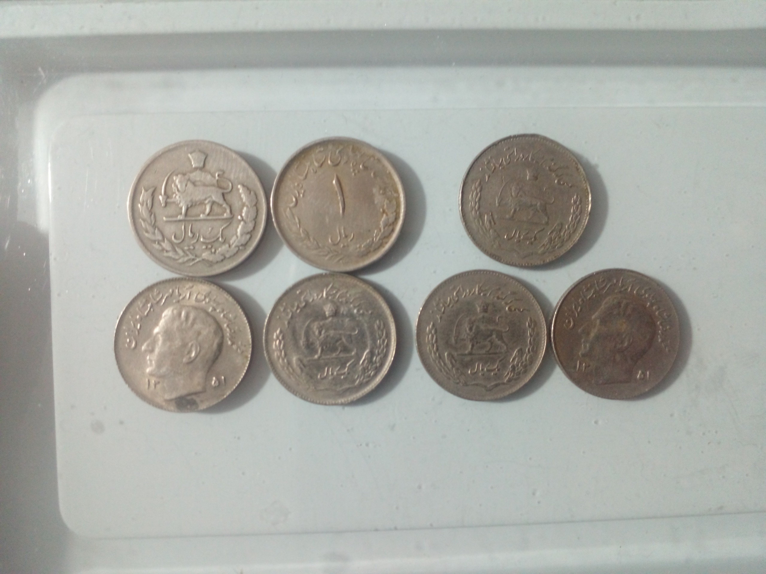 7عدد سکه شاهی