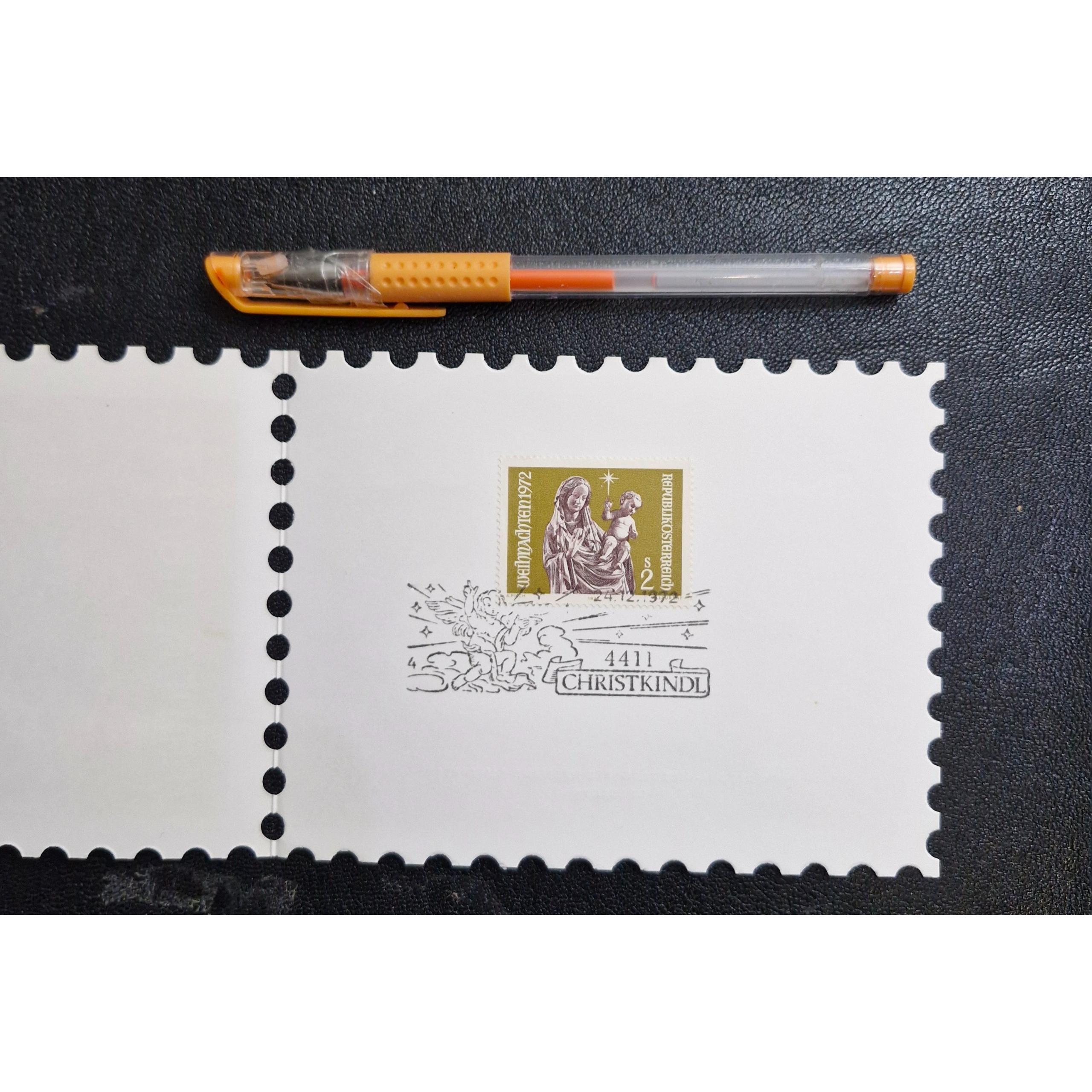 کارت پستال کریست کیندل با تمبر خود کارت