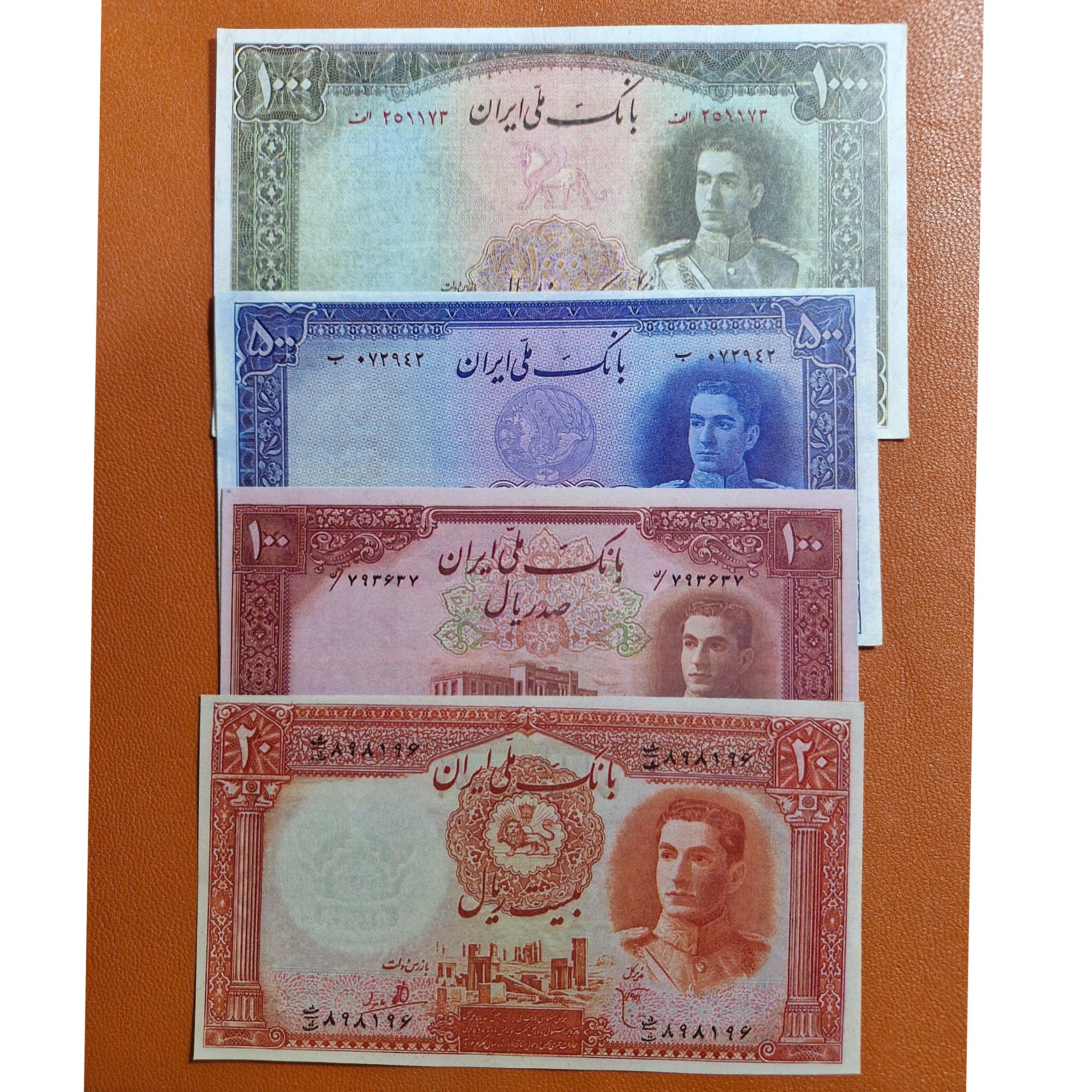 4 عدد اسکناس فانتزی و طرح سری اول