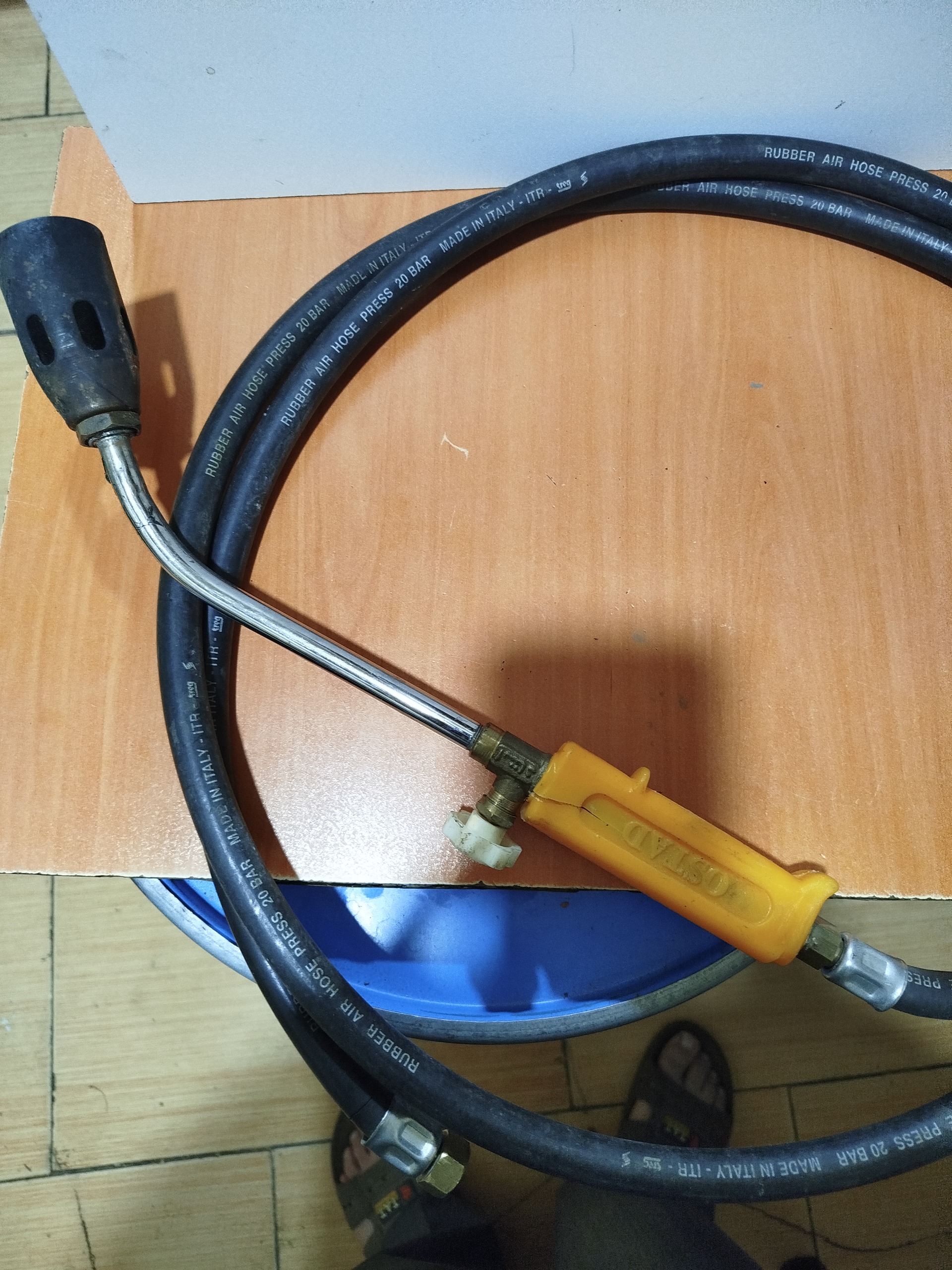 پخش شعله گاز کپسولی با دو متر شلنگ پرس شده خارجی