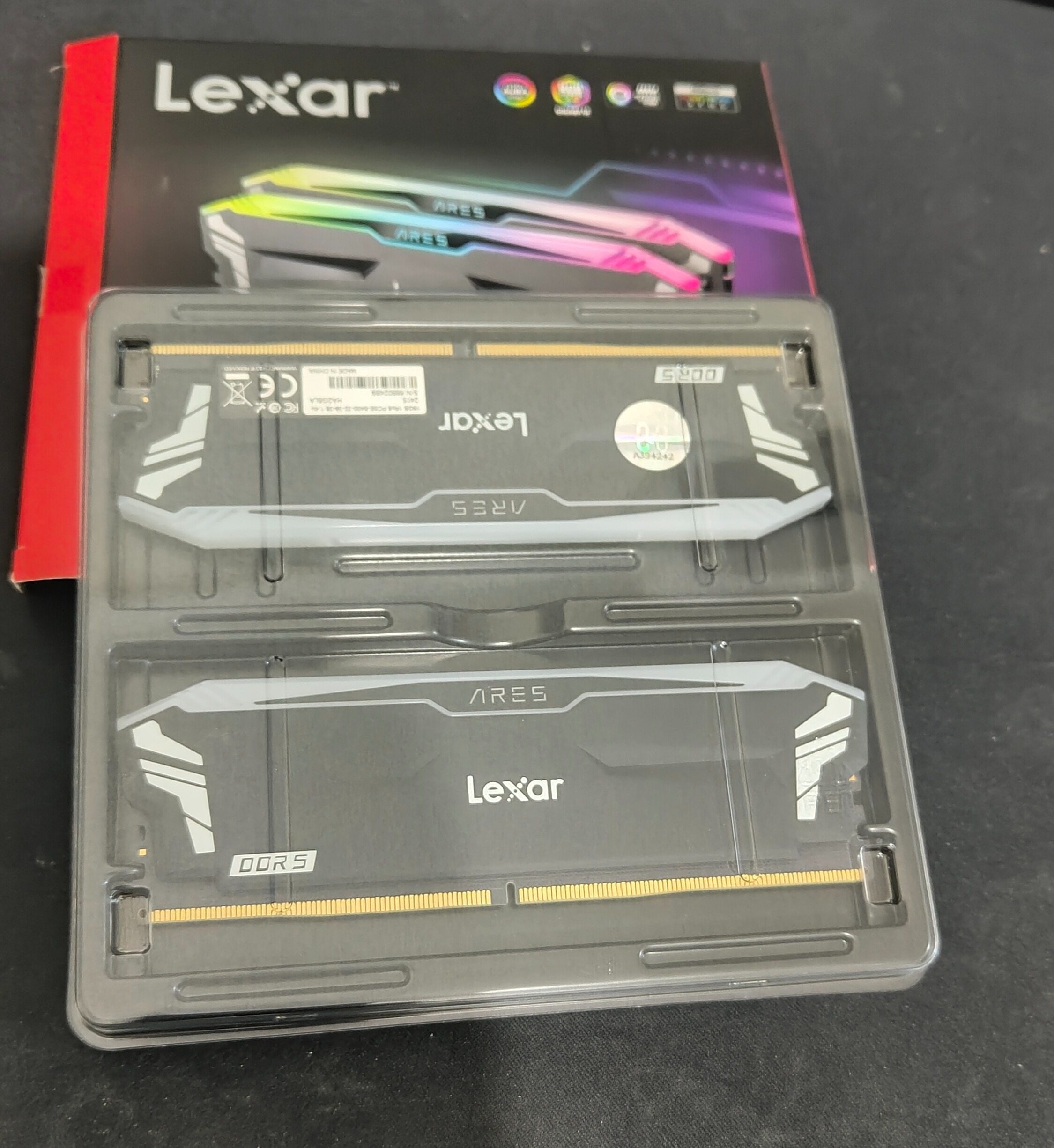 رم lexar ares 32g 6400 rgb