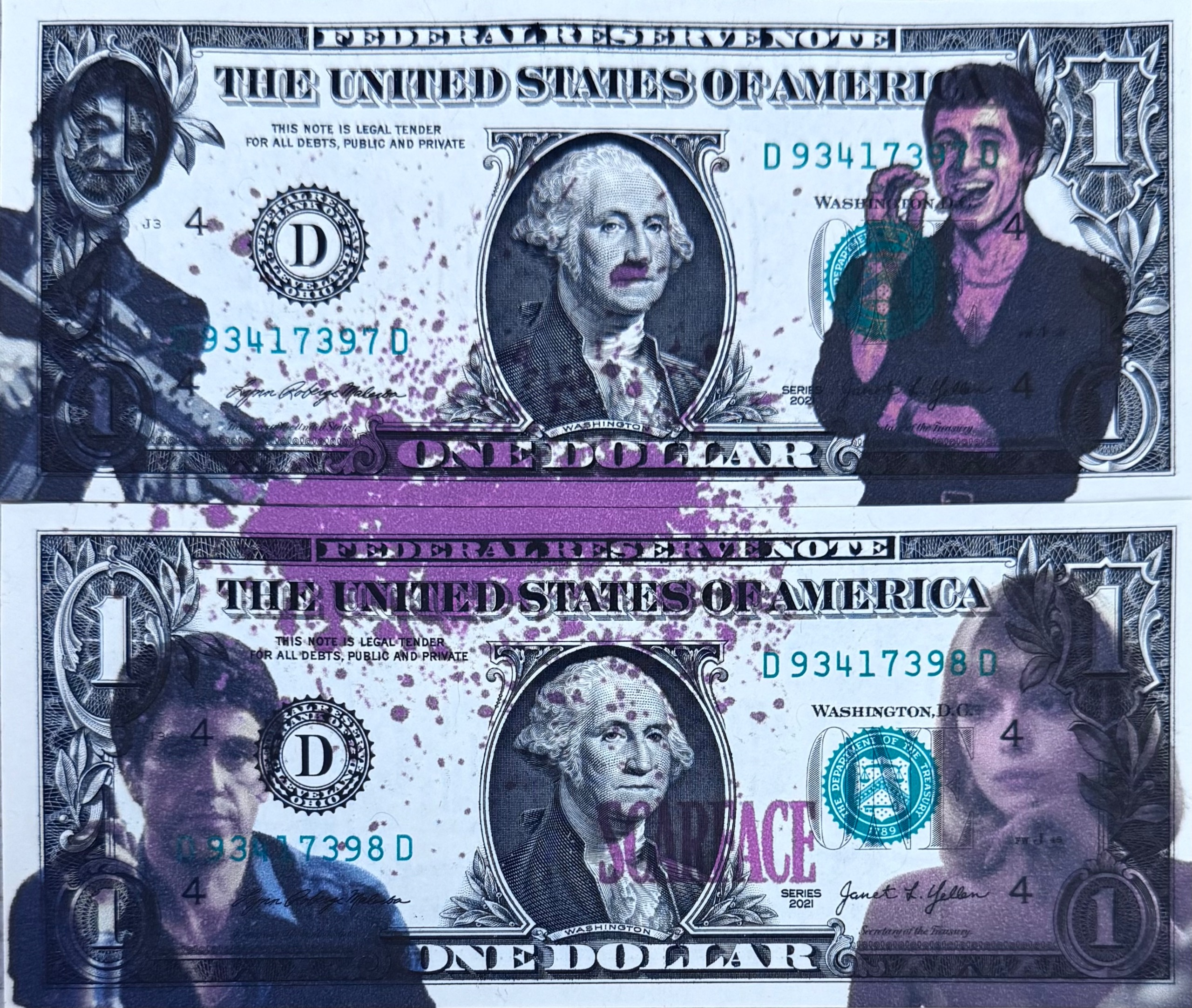 جفت 1دلاری اصل Tony Montana همراه سرتیفیکت