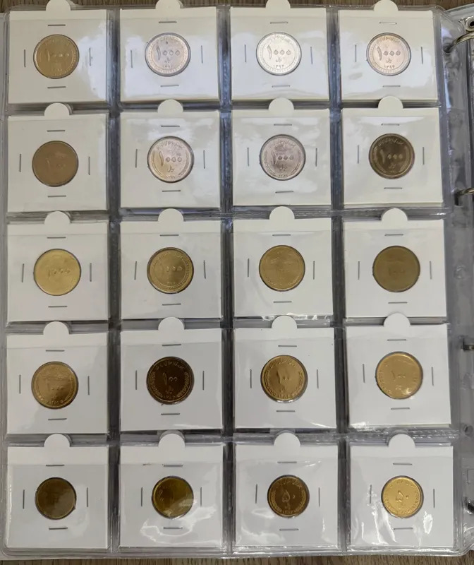 کلکسیون174سکه کاملتربن مجموعه سکه جمهوری با آلبوم